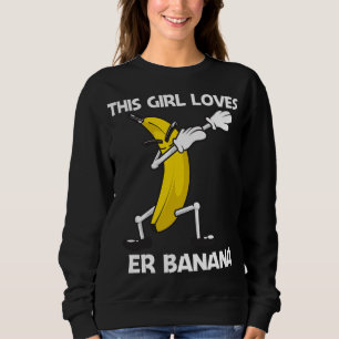 Sudadera Gracioso Arte Bananero Para Chicas Niños Fruta Ber