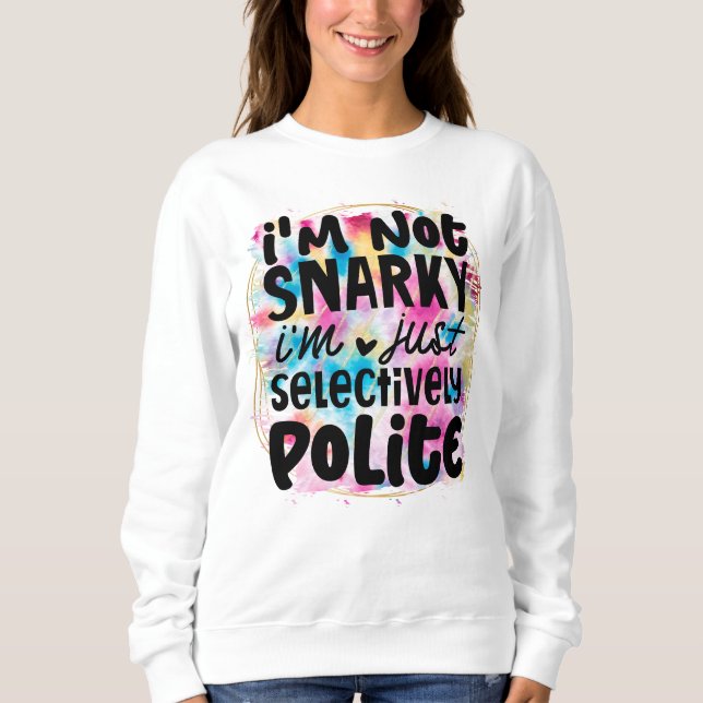 Sudadera Gracioso arte verbal sarcástico (Anverso)