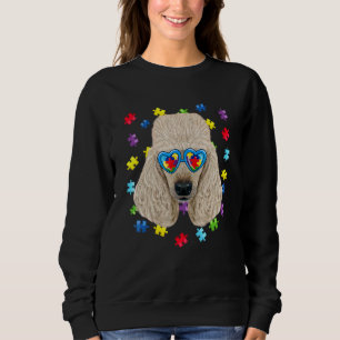 Sudadera Gracioso Autismo Poodle Perro Puzzle Gafas De Sol 