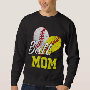 Sudadera Gracioso Ball Mom Sofball Béisbol Regalos De Béisb