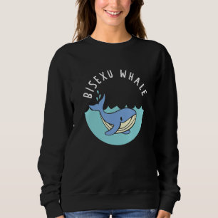 Sudadera Gracioso Bisexu Whale Bisexual Queer Lgbtq Orgullo