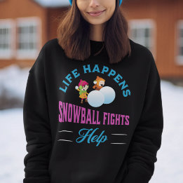 Sudadera Gracioso bola de nieve contra invierno