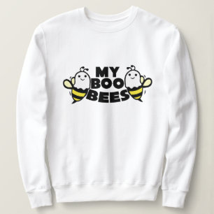 Sudadera Gracioso Boo Bees Wordplay, Halloween Letra Print