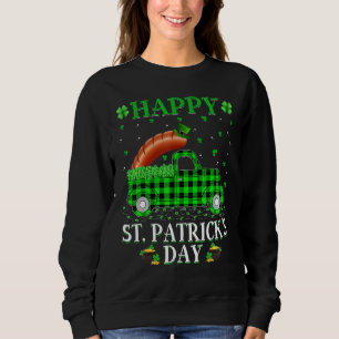 Sudadera Gracioso Búfalo Plaid Green Trucage Sausage St Pat