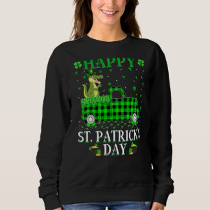 Sudadera Gracioso Búfalo Plaid Green Truck Alligator St. Pa