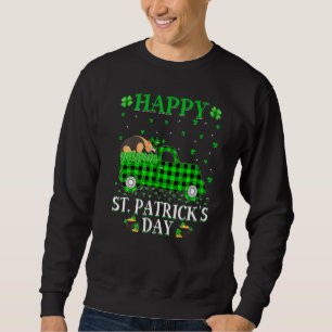 Sudadera Gracioso Búfalo Plaid Green Truck Anteater St. Pat