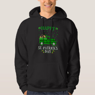 Sudadera Gracioso Búfalo Plaid Green Truck Anteater St. Pat