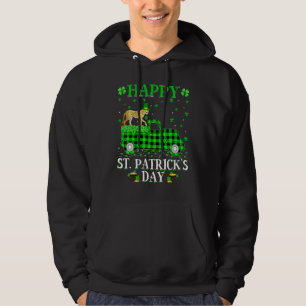 Sudadera Gracioso Búfalo Plaid Green Truck Cheetah St Patri