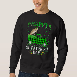 Sudadera Gracioso Búfalo Plaid Green Truck Cod Fish St Patr