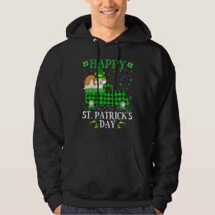 Sudadera Gracioso Búfalo Plaid Green Truck Hamster St. Patr