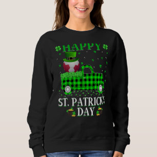 Sudadera Gracioso Búfalo Plaid Green Truck Handball St. Pat