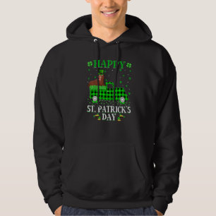 Sudadera Gracioso Búfalo Plaid Green Truck Walrus St Patric