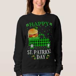 Sudadera Gracioso búfalo rebanado Green Truck Burger St Pat