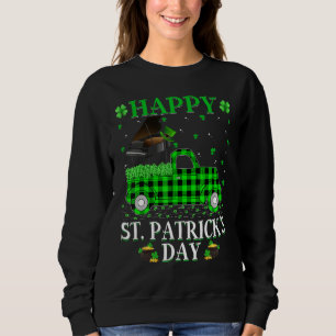 Sudadera Gracioso búfalo revuelto Green Truck Piano St. Pat