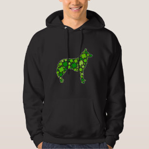 Sudadera Gracioso cachorro Shamrock Siberian Husky Dog St P