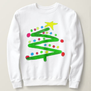 Sudadera Gracioso Camisas sucias de árbol de Navidad abstr