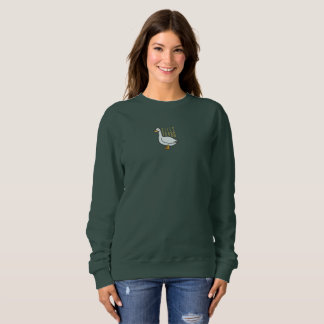 Sudadera Gracioso Camisón Verde del Bosque de la Mangosta