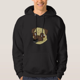 Sudadera Gracioso campeón de hockey sobre canto Puck Pug