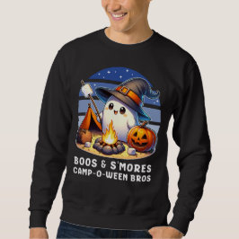 Sudadera Gracioso camping Halloween Boos y Smores Ghost