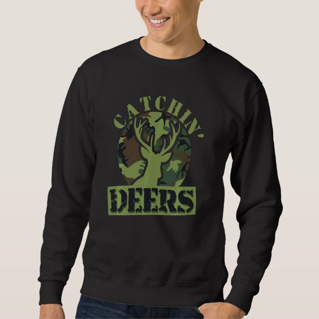 Sudadera Gracioso Catchin' Deers (Anverso)