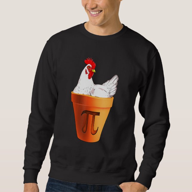 Sudadera Gracioso Chicken Pot Pi Day Pie Math Lover Geek 3  (Anverso)