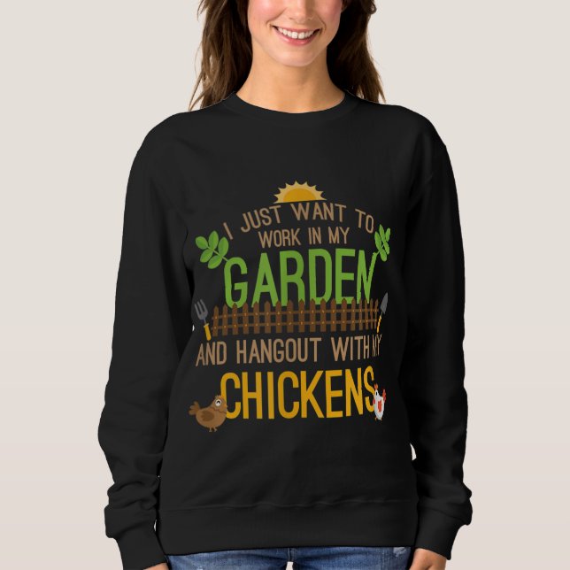 Sudadera Gracioso Chicken Whisperer Farmer Lover Gift M (Anverso)