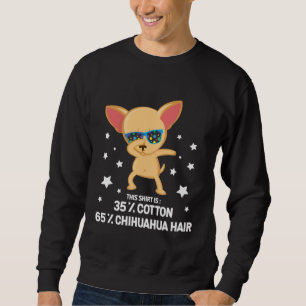 Sudadera Gracioso Chihuahua Dabbing Tejido de pelo de perro