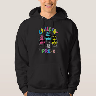 Sudadera Gracioso Chillin Con Mis Conejitos Niños De Pascua