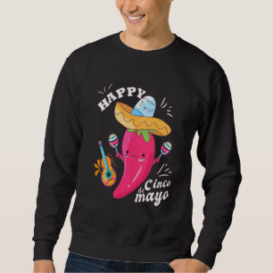 Sudadera Gracioso Cinco De Mayo Chili Sombrero Pepper Kids