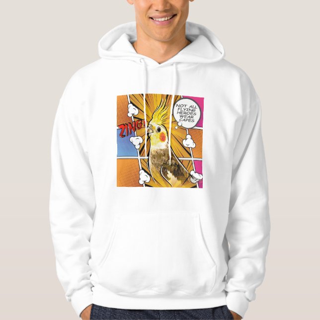Sudadera gracioso Cockatiel (Anverso)