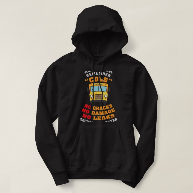 Sudadera Gracioso conductor de autobús escolar dice agradec (Diseño del anverso)