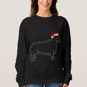 Sudadera Gracioso Corgi Dog Xmas iluminando Santa Hat Corgi