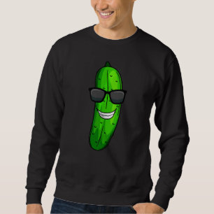 Sudadera Gracioso Cucumber Sunglass Vegetable