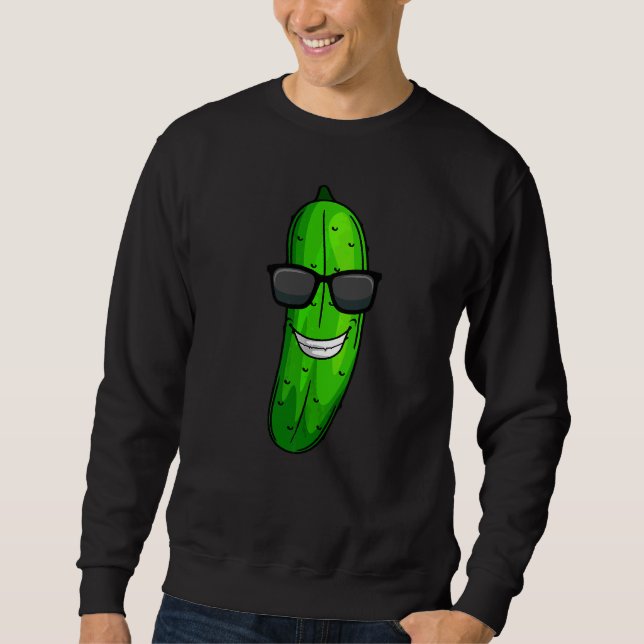 Sudadera Gracioso Cucumber Sunglass Vegetable (Anverso)