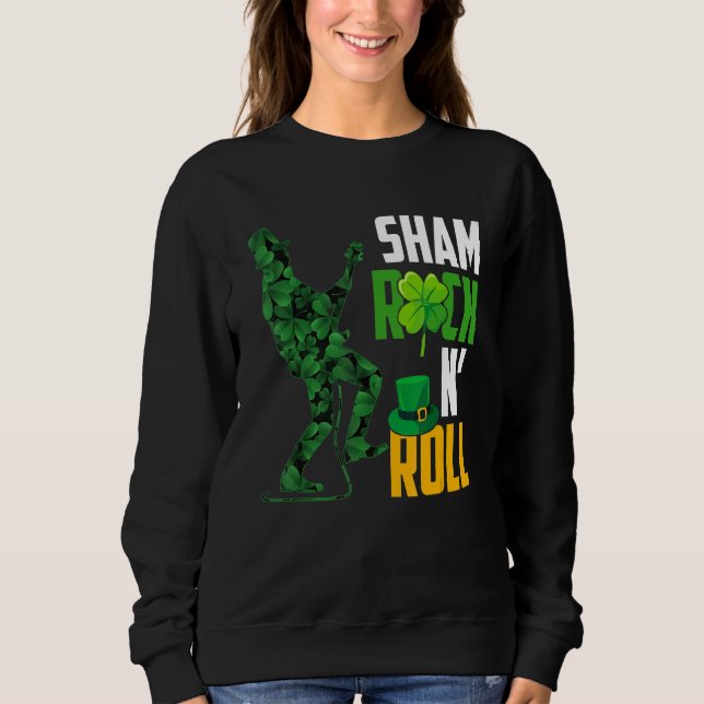 Sudadera Gracioso Día de Sta Patrones Sarcásticos Shamro Ir (Anverso)
