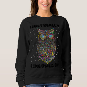 Sudadera Gracioso diseño de búho, me gustan mucho las lechu