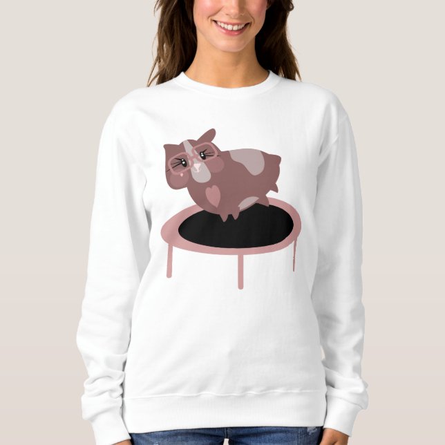 Sudadera Gracioso diseño de gimnasia infantil para cerdos d (Anverso)