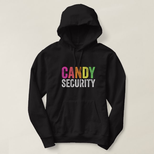 Sudadera Gracioso disfraz de Halloween con seguridad de car (Diseño del anverso)