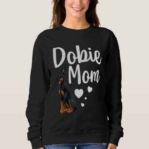 Sudadera Gracioso Dobie Mom Art Para Mamá Mujeres Doberman 