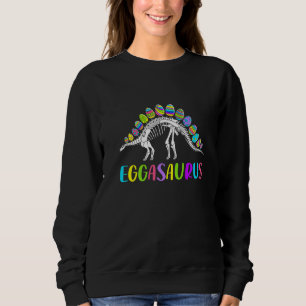 Sudadera Gracioso Eggasaurus Stegosaurus Egg Dinosaur Happy