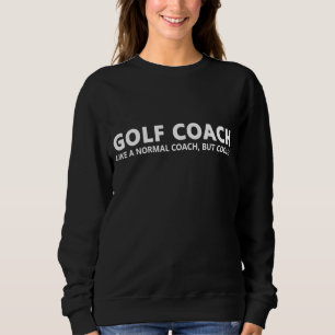 Sudadera Gracioso entrenador de golf Definición