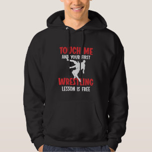 Sudadera Gracioso entrenador de lucha libre Lección Wrestl