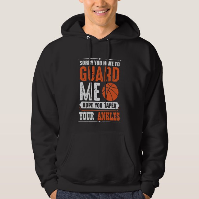 Sudadera Gracioso equipo deportivo de un jugador de balonce (Anverso)