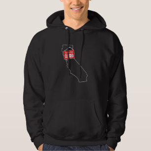 Sudadera Gracioso Esbozo De Estado De California Estamos Ce