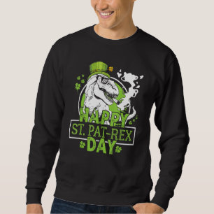 Sudadera Gracioso Feliz Día St Pat Rex Dinosaur St Patrick