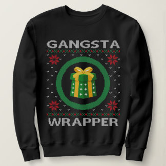 Sudadera Gracioso Gangsta Wrapper Navidades feos