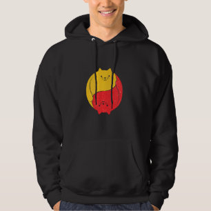 Sudadera Gracioso gato de gato gracioso gracioso Yin Yang C