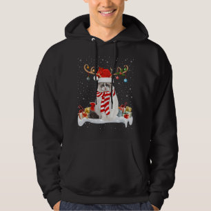 Sudadera Gracioso gato de Ragdoll Ragdoll con luz de reno d