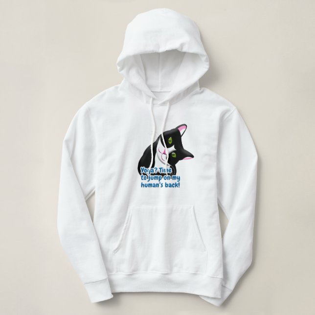 Sudadera Gracioso gato de yoga (Diseño del anverso)