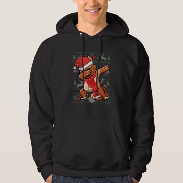 Sudadera Gracioso gato Navidades feos sudadizo Fiesta Cos (Anverso)